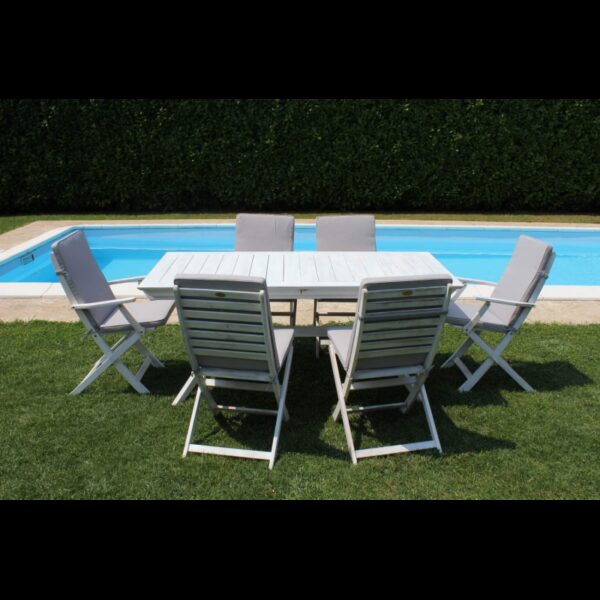TAVOLO BALI 150/200 X 90 BIANCO