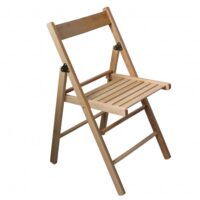 SEDIA PIEGHEVOLE COLOR NATURALE