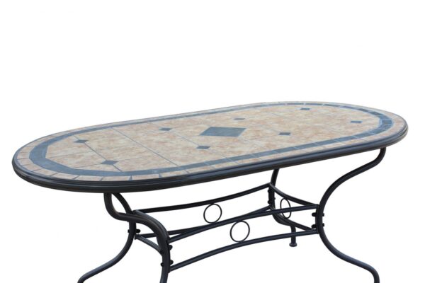 TAVOLO OVALE NEREO 160 X 90