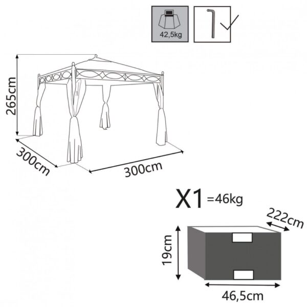GAZEBO SIWA 3 X 3