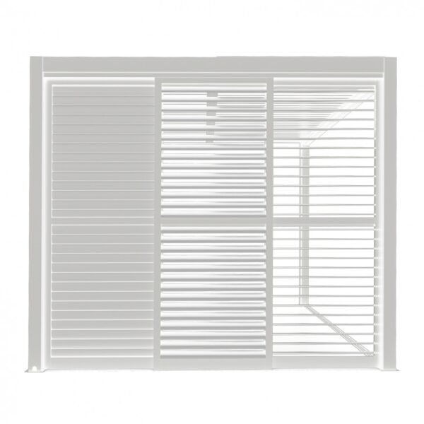 LATERALE SCORREVOLE CON LAMELLE PER LATO DA 3 M PERGOLA BIOCLIMATICA
