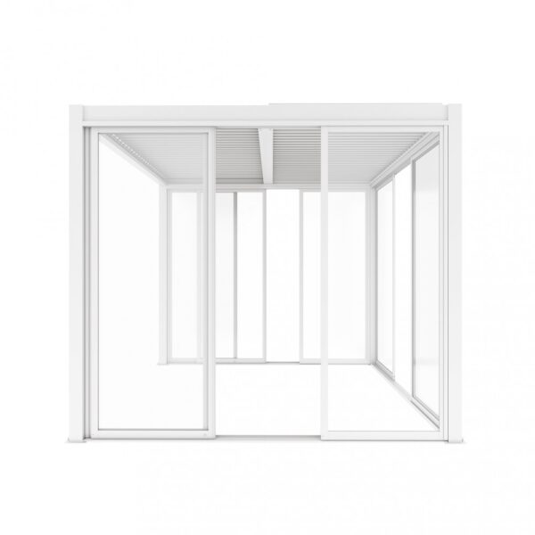LATERALE SCORREVOLE CON VETRO PER LATO DA 3 M PERGOLA BIOCLIMATICA