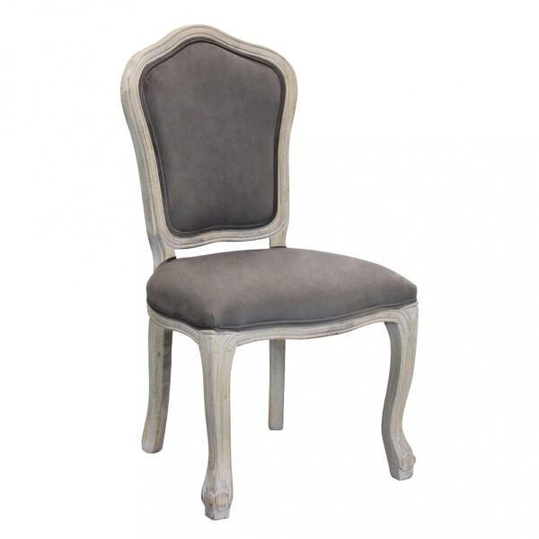 Set di 2 SEDIE CHARLENE IN VELLUTO TAUPE