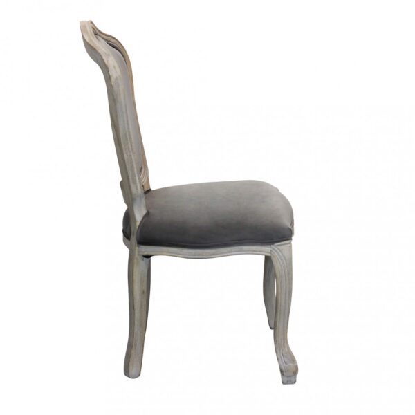 Set di 2 SEDIE CHARLENE IN VELLUTO TAUPE