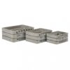SET DI 3 CASSETTE IN LEGNO ROSELINE