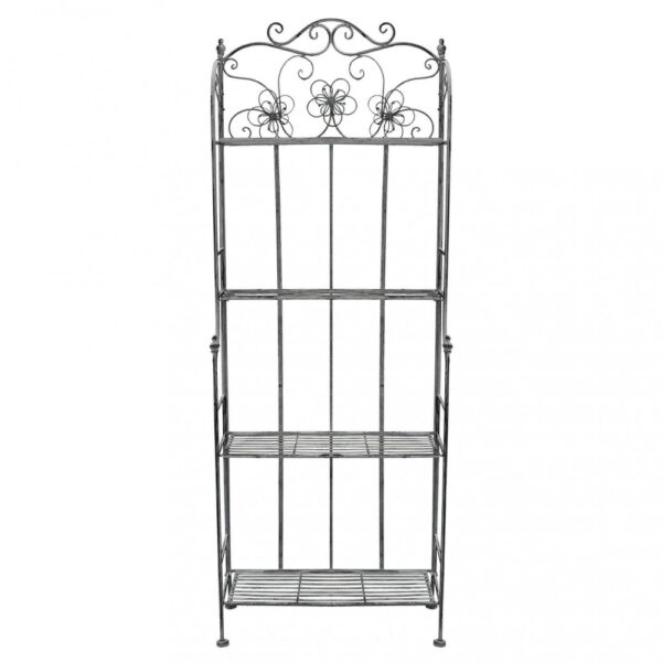 SCAFFALE FLORIANCE 4 PIANI BIANCO OSSIDATO