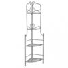 SCAFFALE CHARLOTTE 4 PIANI BIANCO OSSIDATO