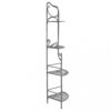 SCAFFALE CHARLOTTE 4 PIANI BIANCO OSSIDATO