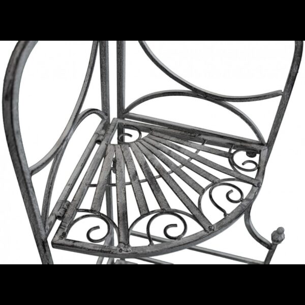 SCAFFALE ROSALIE 3 PIANI BIANCO OSSIDATO