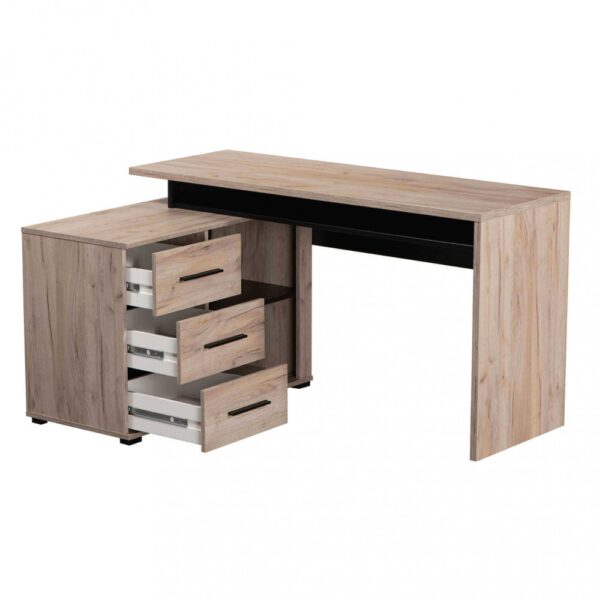 COMPUTER DESK ARHIMED ROVERE ARTIGIANO E NERO