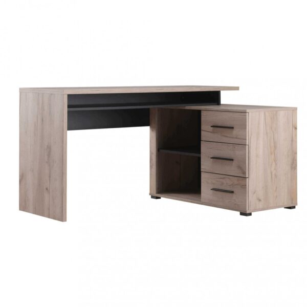 COMPUTER DESK ARHIMED ROVERE ARTIGIANO E NERO
