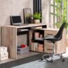 COMPUTER DESK ARHIMED ROVERE ARTIGIANO E NERO