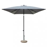 OMBRELLONE NICE NERO P/C 2 X 3 TELO GRIGIO
