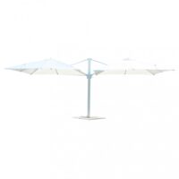 OMBRELLONE DOPPIO 3 X 3 ARCHIMEDE BIANCO TELO BIANCO