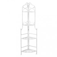 SCAFFALE CHARLOTTE 4 PIANI BIANCO ANTICO