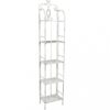 SCAFFALE ENORA 5 PIANI BIANCO ANTICO
