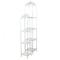 SET DI 2 SCAFFALI DORIANE BIANCO ANTICO