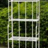 SCAFFALE NOELLE 4 PIANI BIANCO ANTICO
