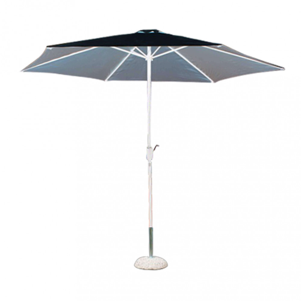 OMBRELLONE POLY ECO Ø 3 TELO GRIGIO