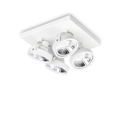 Lampada Da Soffitto Konig Pl4 Bianco Ideal-Lux