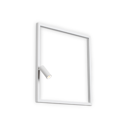 Lampada Da Parete Syntesi Ap Square Bianco Ideal-Lux