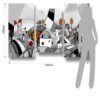TRITTICO DI STAMPE - 3 TELE AFFIANCATE "LANDSCAPE" TOMASUCCI