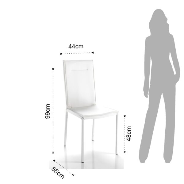 Set di 2 SEDIE CAMY WHITE TOMASUCCI