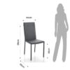 Set di 2 SEDIE CAMY GREY TOMASUCCI