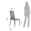 Set di 4 SEDIE SALLY GREY TOMASUCCI