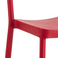 Set di 4 SEDIE DA INTERNO / ESTERNO ANJA RED TOMASUCCI