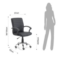 POLTRONA DA UFFICIO PANY HIGH BLACK TOMASUCCI