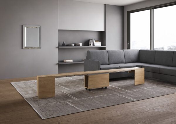 Consolle allungabile 90x42/302 Evolve con Panca inferiore 72x26/300