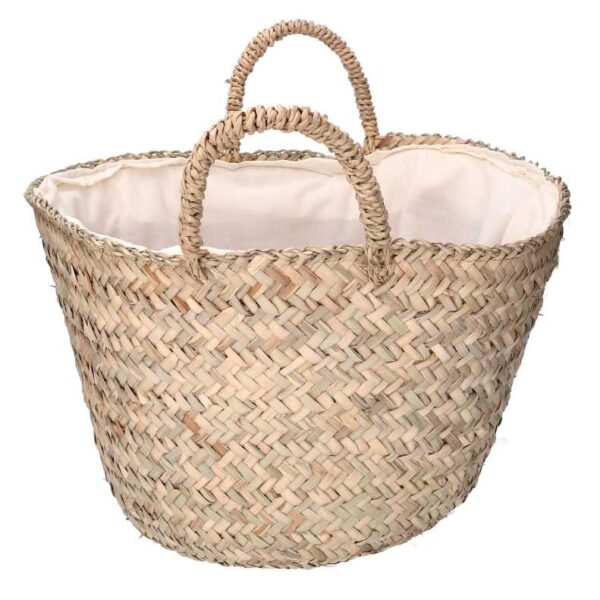 Borsa paglia naturale cm ø55h38/47
