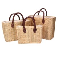 Borsa paglia 1-3 naturale cm 43x18h31/42