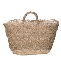 Borsa paglia naturale cm 45x20h28/36