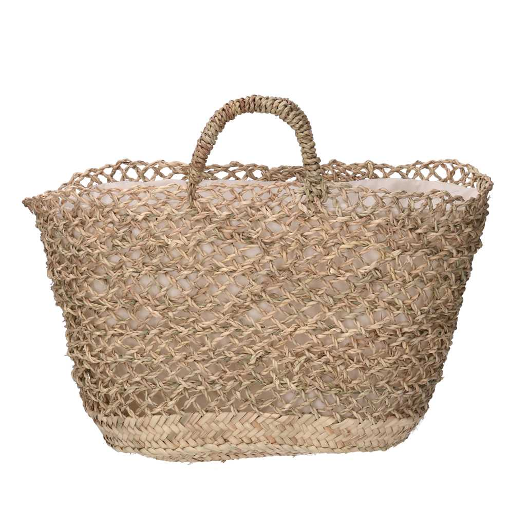 Borsa paglia naturale cm 45x20h28/36