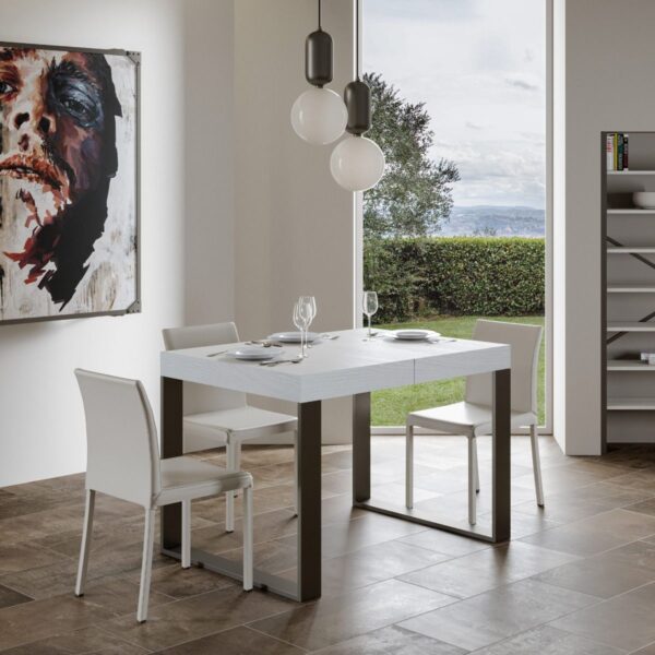 Tavolo allungabile 120x90/224 cm Tecno Premium telaio Antracite