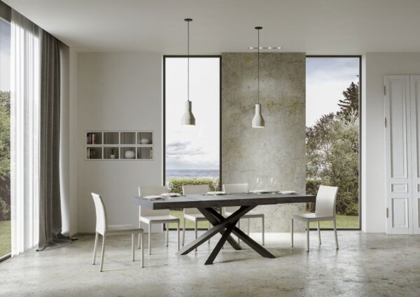 Tavolo allungabile 90x130/234 cm Volantis Premium telaio Antracite