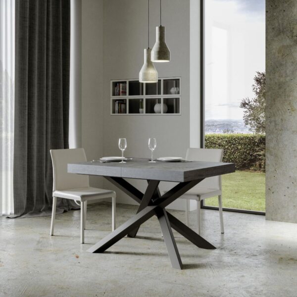 Tavolo allungabile 90x140/244 cm Volantis Premium telaio Antracite