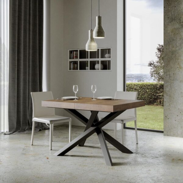 Tavolo allungabile 90x140/244 cm Volantis Premium telaio Antracite
