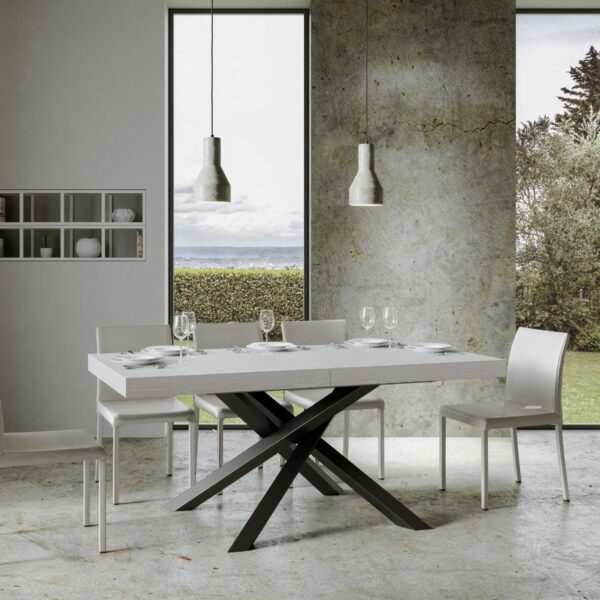 Tavolo allungabile 90x180/284 cm Volantis Premium telaio Antracite