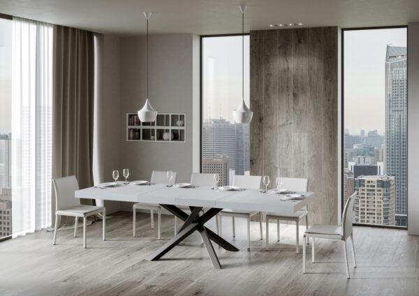 Tavolo allungabile 90x180/284 cm Volantis Premium telaio Antracite
