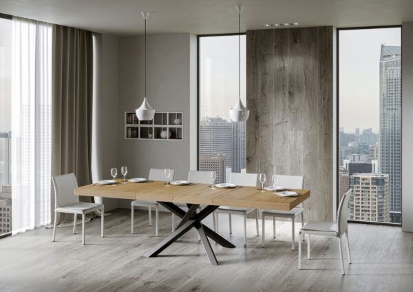 Tavolo allungabile 90x180/284 cm Volantis Premium telaio Antracite
