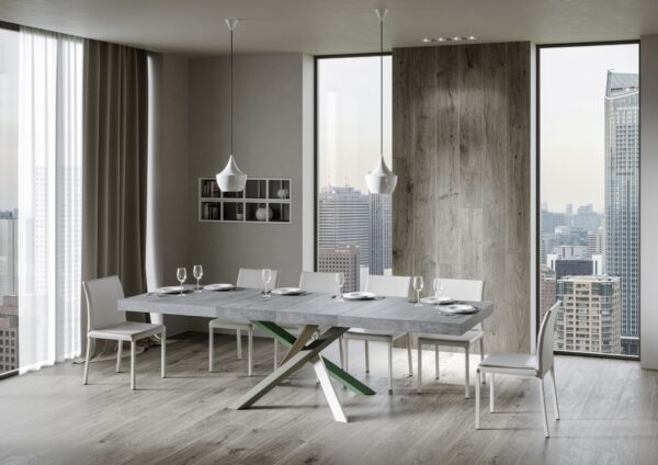 Tavolo allungabile 90x120/224 cm Volantis Premium telaio gambe 4 colori (A)