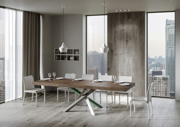 Tavolo allungabile 90x180/284 cm Volantis Premium telaio gambe 4 colori (A)