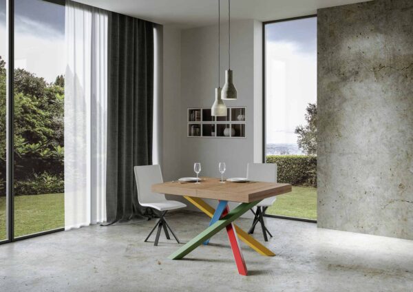 Tavolo allungabile 90x120/224 cm Volantis Premium telaio gambe 4 colori (B)
