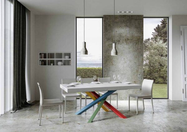 Tavolo allungabile 90x160/264 cm Volantis Premium telaio gambe 4 colori (B)