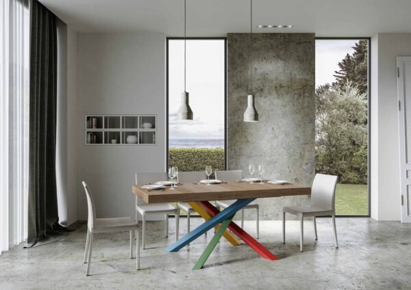 Tavolo allungabile 90x160/264 cm Volantis Premium telaio gambe 4 colori (B)