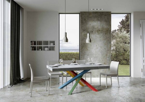 Tavolo allungabile 90x160/264 cm Volantis Premium telaio gambe 4 colori (B)