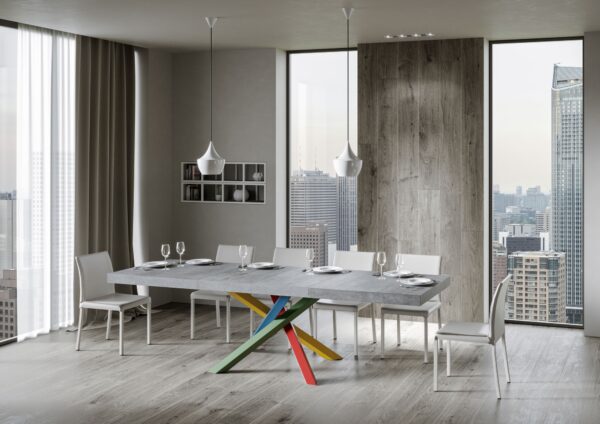 Tavolo allungabile 90x160/264 cm Volantis Premium telaio gambe 4 colori (B)